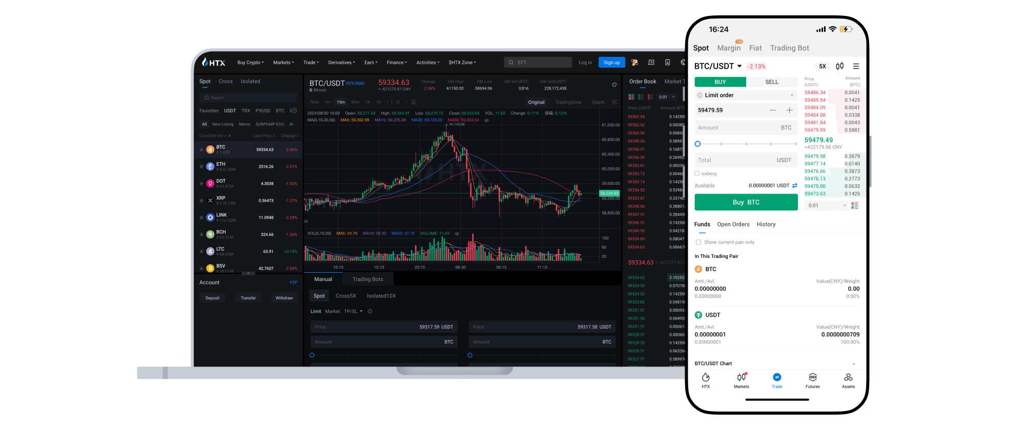 火币(HTX)交易平台